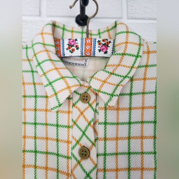 1960s wool blend dress, union made. Size small - Picture 7 of 12